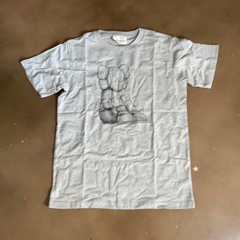 Kaws Seeing/ Watching Tee Grey